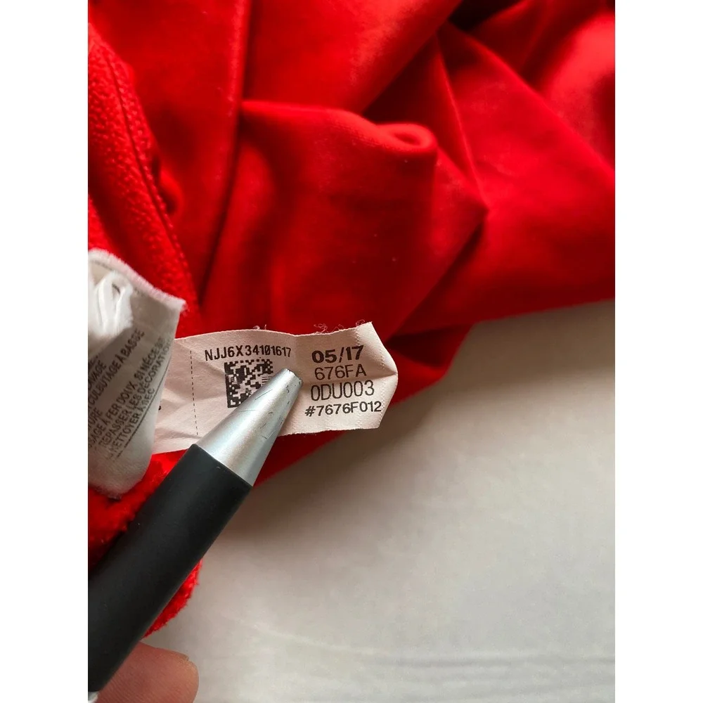 Adidas Detroit Red Wings NHL Hoodie Mens Large Red Fleece Sweatshirt 7676F012